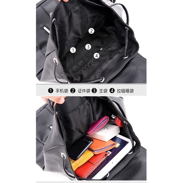 Satu7an T244 Tas Ransel Wanita Fashion Style Korea Outdoor Trendy Women Backpack Tas Punggung Cewek Sekolah Kuliah Nilon