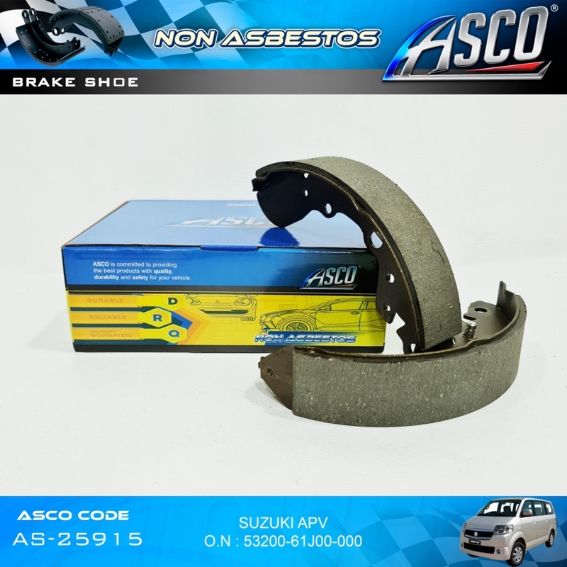 Brake Shoe Set / Kampas Rem Belakang Suzuki APV ASCO AS-25915