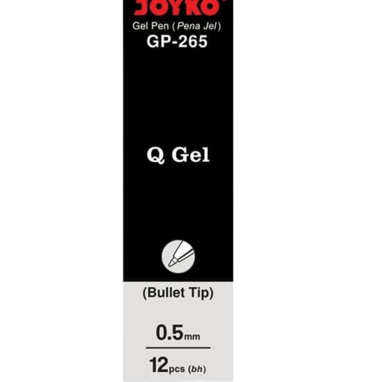 

Super Produsen Pulpen Joyko Gel Cetek Q Gel G P-265 (1pak -12pcs)