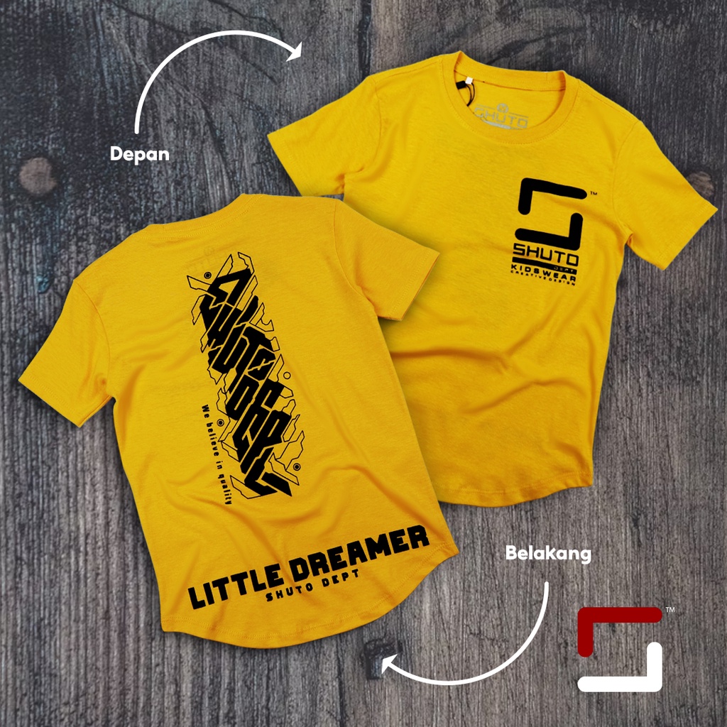 Baju Kaos Anak Laki Laki 1-12 Tahun Warna Kuning/Baju Anak Laki Laki/Kaos Anak Laki Laki/Kaos Distro Anak/Kaos Anak