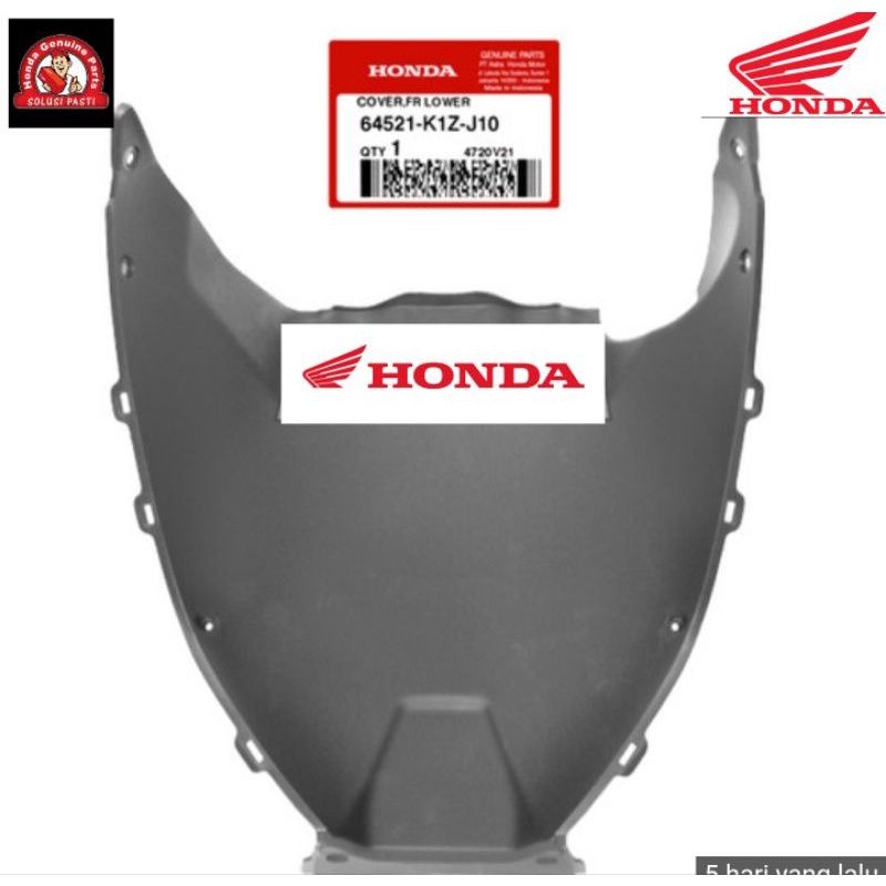 64521-K1Z-J10 paru kolong lumpur cover front lower pcx asli honda