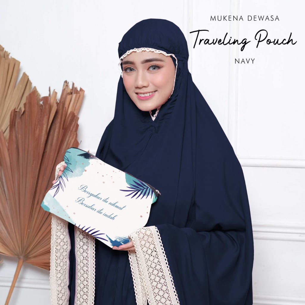 ALMAHIRA - Mukena Dewasa Travelling pouch Katun Premium