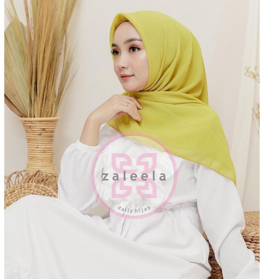 Kerudung Segi Empat polos | 60 Warna (Lemon/Lime) "ARE. 239298"