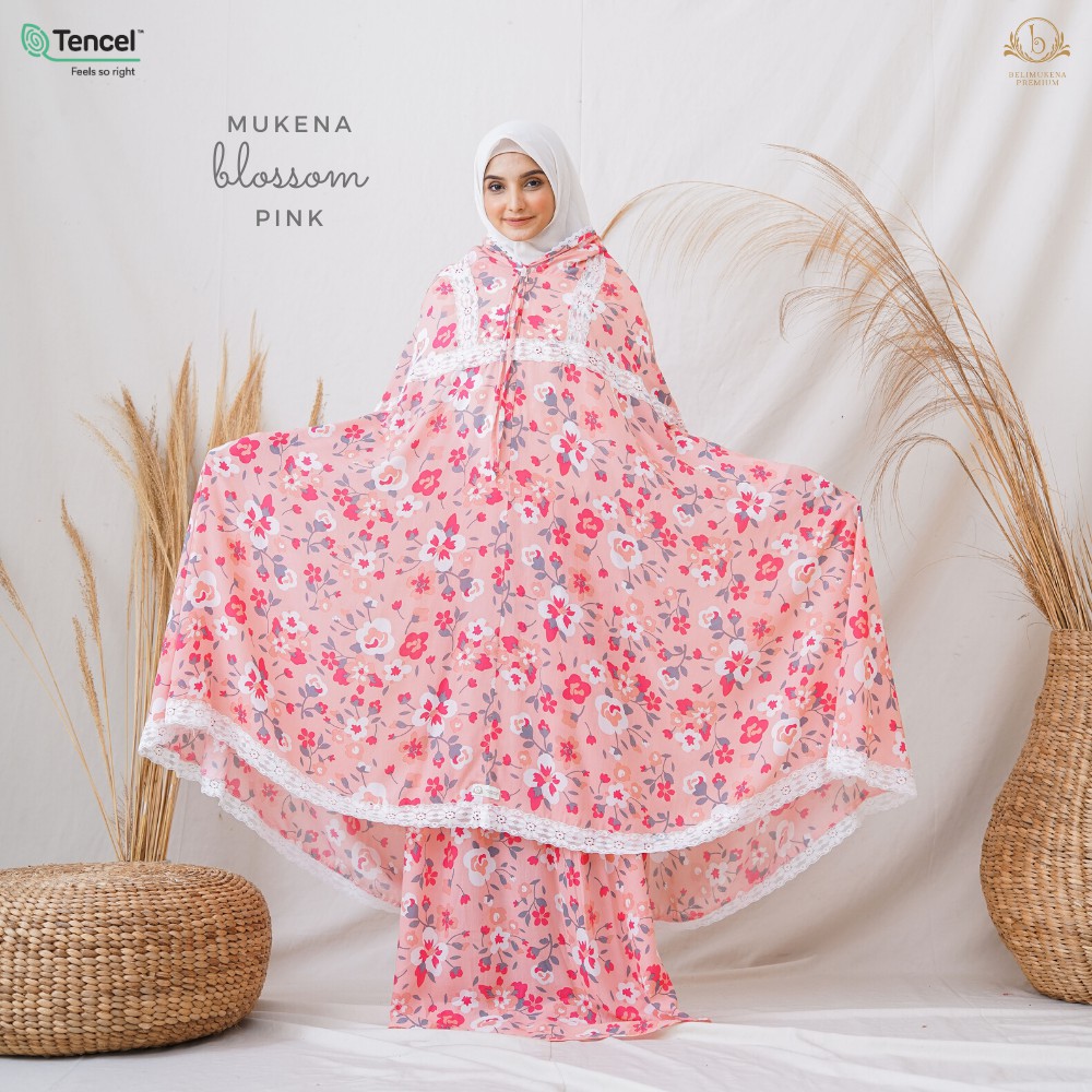 Mukena Blossom Pink - Mukena 2 in 1