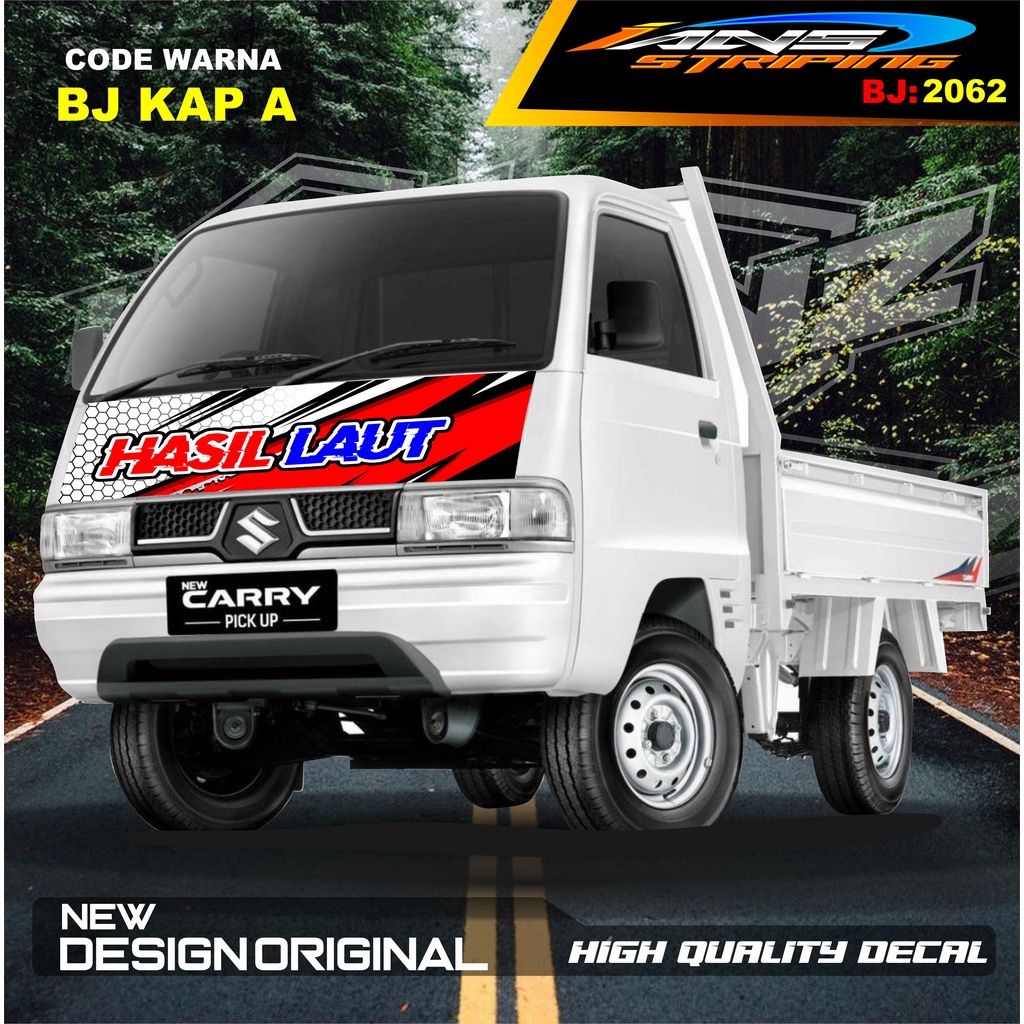 STICKER VARIASI KABIN CARRY L300 PICK UP / STIKER KABIN CARRY L300 / STIKER KAP CUP DEPAN L300 PICK UP / STIKER MOBIL