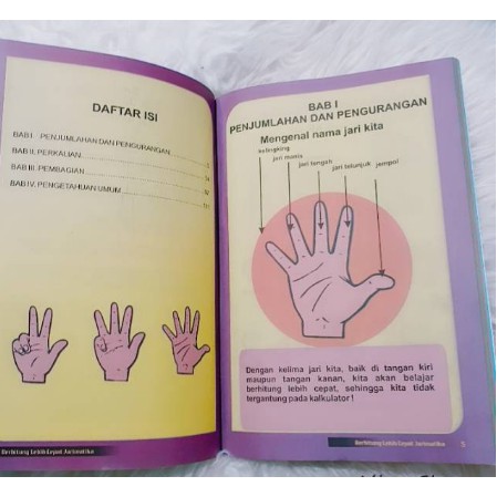 Buku Belajar JARIMATIKA Untuk ANAK - METODE BERHITUNG LEBIH CEPAT JARIMATIKA EDISI PALING LENGKAP