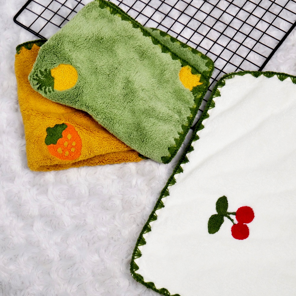 Kain Lap Tangan Premium Serbet Lembut 30x30Cm HAND TOWEL Handuk Kecil Coral Fleece