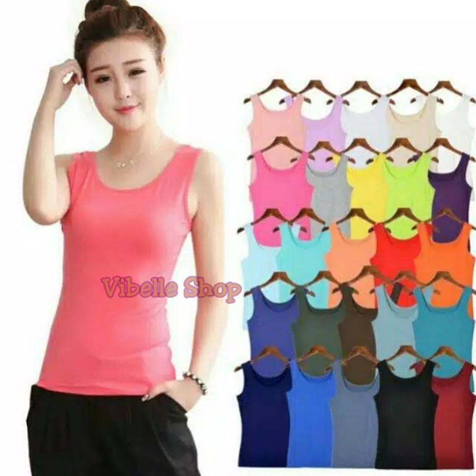 TankTop Tali Besar Baju Wanita Vibelle