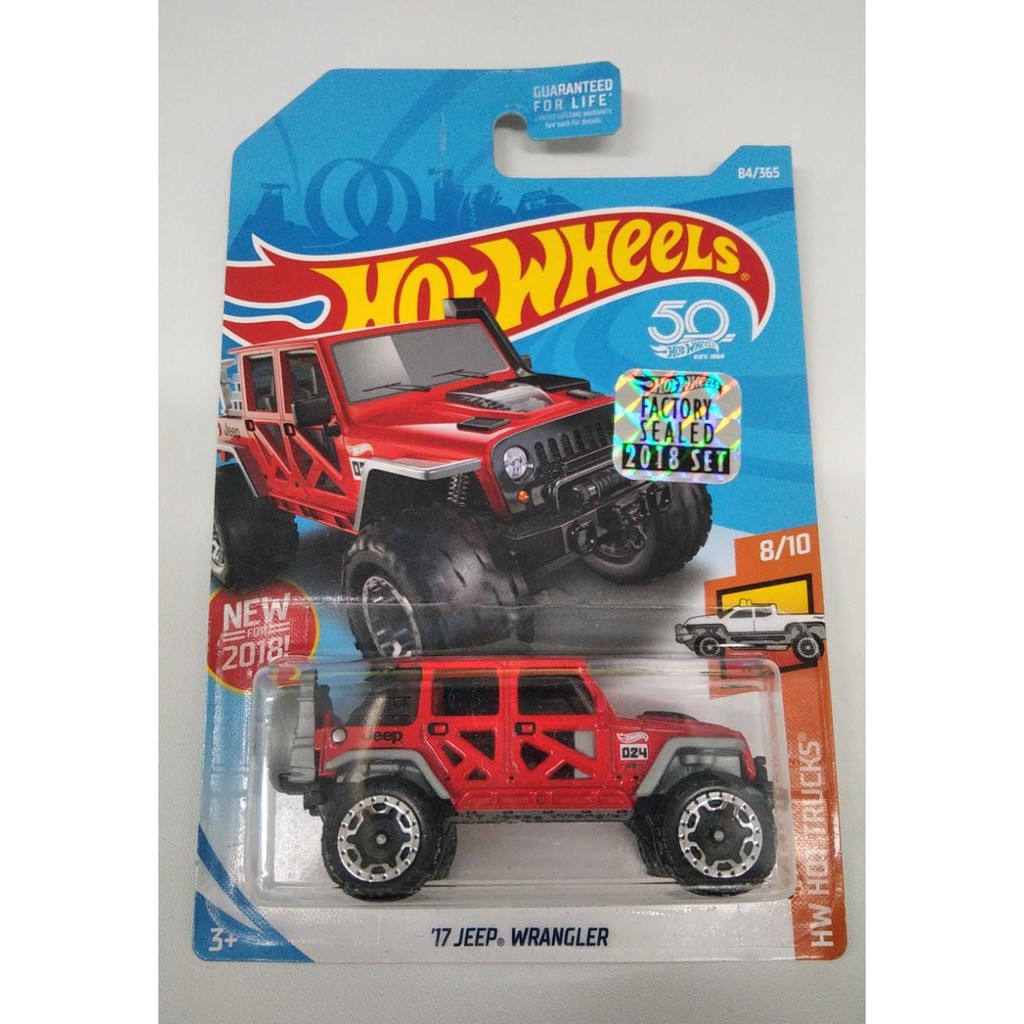 Hot Wheels 17 Jeep Wrangler Merah HW Trucks Hotwheels Diecast Mobil FS Factory Sealed 2018