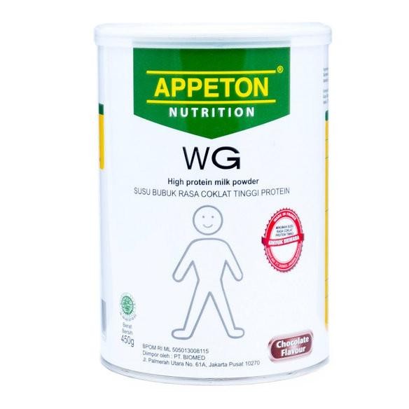 

APPETON WG Chocolate 400gr - Susu Tinggi Protein Penambah Berat Badan