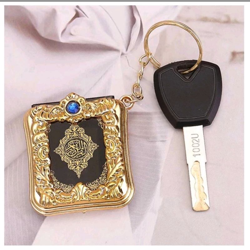 AL QURAN MINI GANTUNGAN KUNCI AL-QURAN KECIL KEY CHAIN SOUVENIR