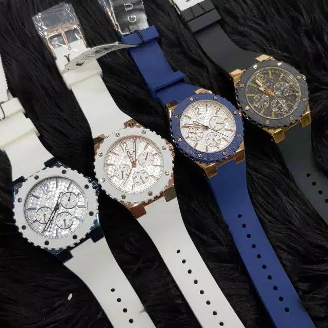 Jam Guess wanita karet / Guess ladies Rubber