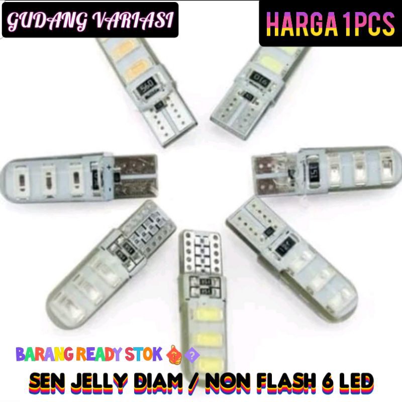 Lampu sen jelly Diam 6 led 1 pcs