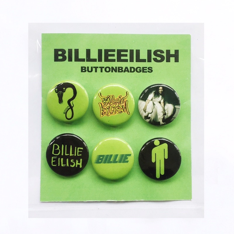 PAKET PIN BUTTON BILLIE EILISH