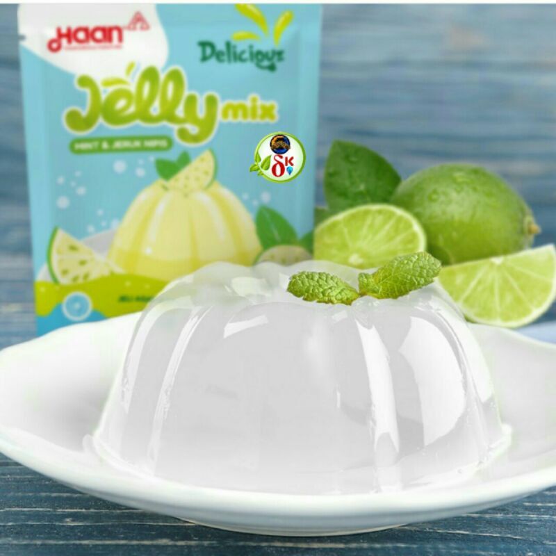 haan jelly mix rasa mint dan jeruk nipis 145 gram