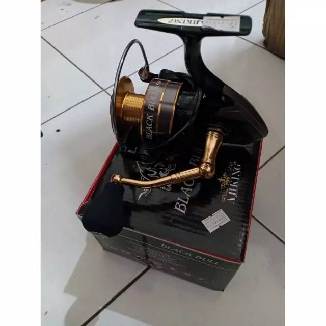 Rel Pancing spinning Ajiking Black Bull 2000 4000 5000 Power Handle