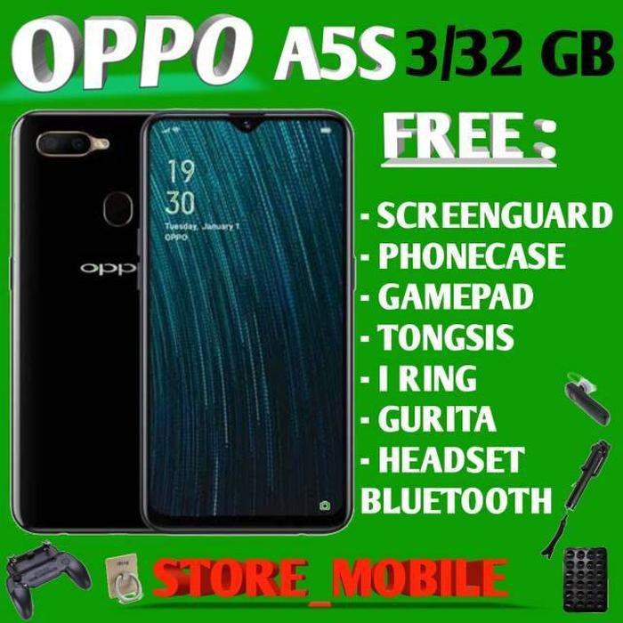 Handphone HP OPPO A5S RAM 3GB ROM 32GB GARANSI RESMI Handphone HP OPPO A5S RAM 3GB ROM 32GB GARANSI RESMI