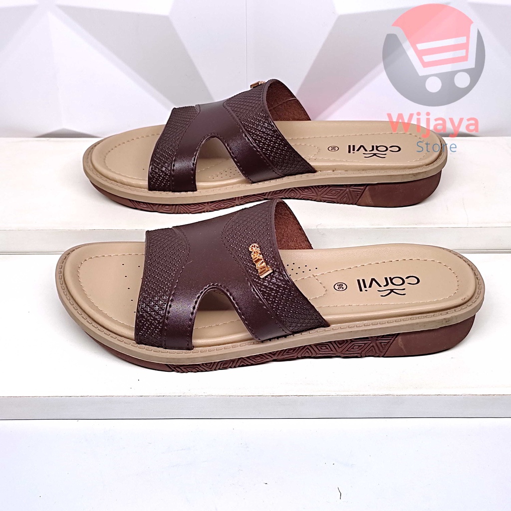 CARVIL ALVIDA SANDAL WANITA CARVIL ORIGINAL SENDAL SLOP SELOP CEWEK KASUAL CASUAL PEREMPUAN