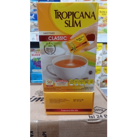 

Tropicana Slim Sweetener Classic 125grm isi 50's