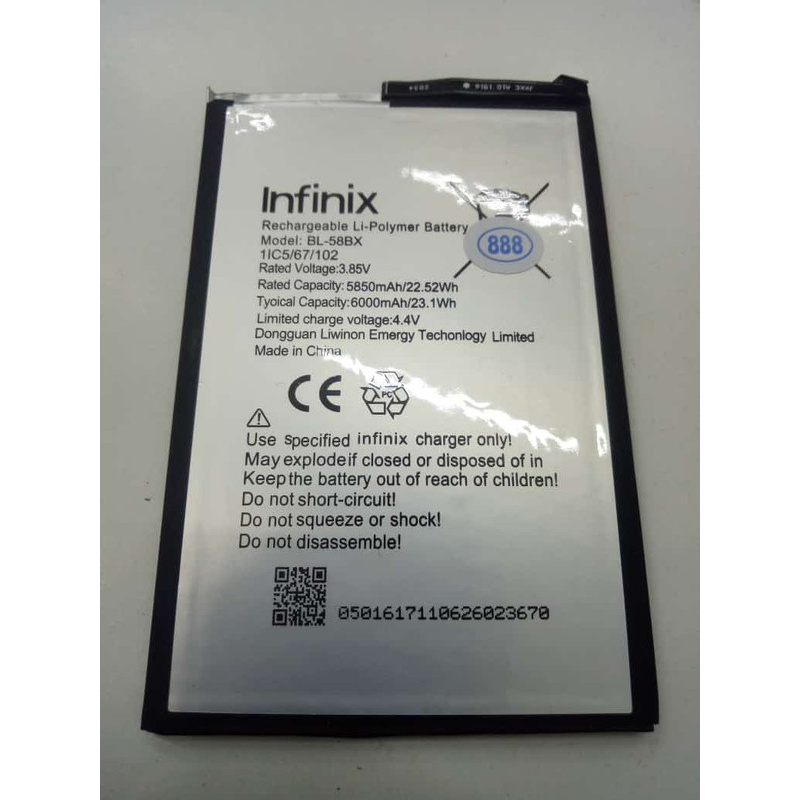 Battery Batere Batre Baterai Infinix hot 9 play X680 BL-58BX BL58BX BL 58BX