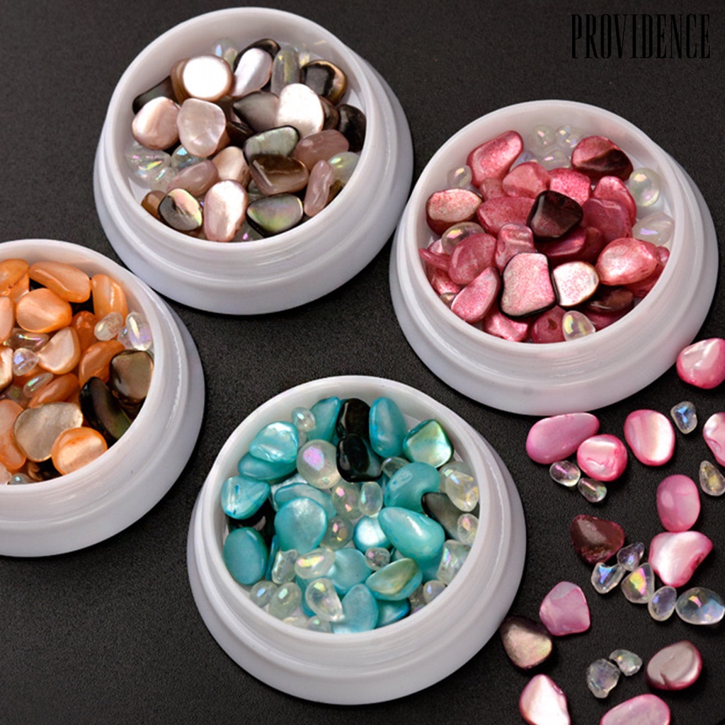 Providence 1 Box Nail Shell Stone Shiny Effect 3D Effect Colorful Japanese Style Holographic Nail Atr Decal for Salon