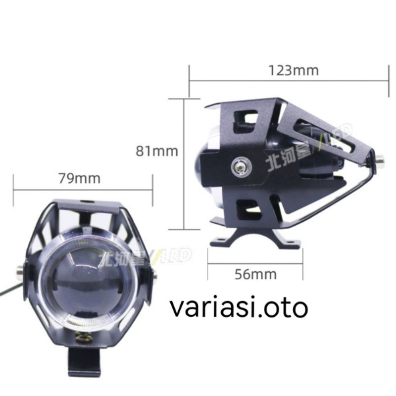 Lampu Sorot Motor Lampu Tembak LED Projie Projektor Headlight Cree U5 Lumens 1200 Lampu Motor