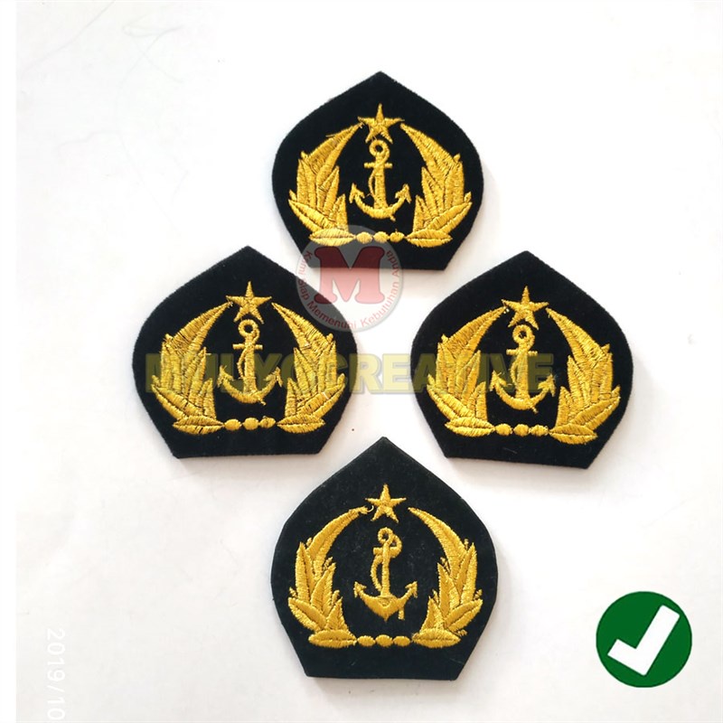 Emblem Topi Pelayaran Warna Hitam Emblem Topi Pet Pelayaran Custom
