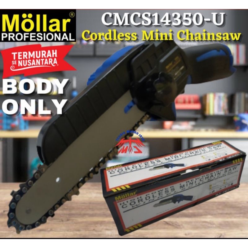 mollar CMCS14350-U mesin gergaji kayu 6inch cordless mini chainsaw CMCS 14350 U 14v