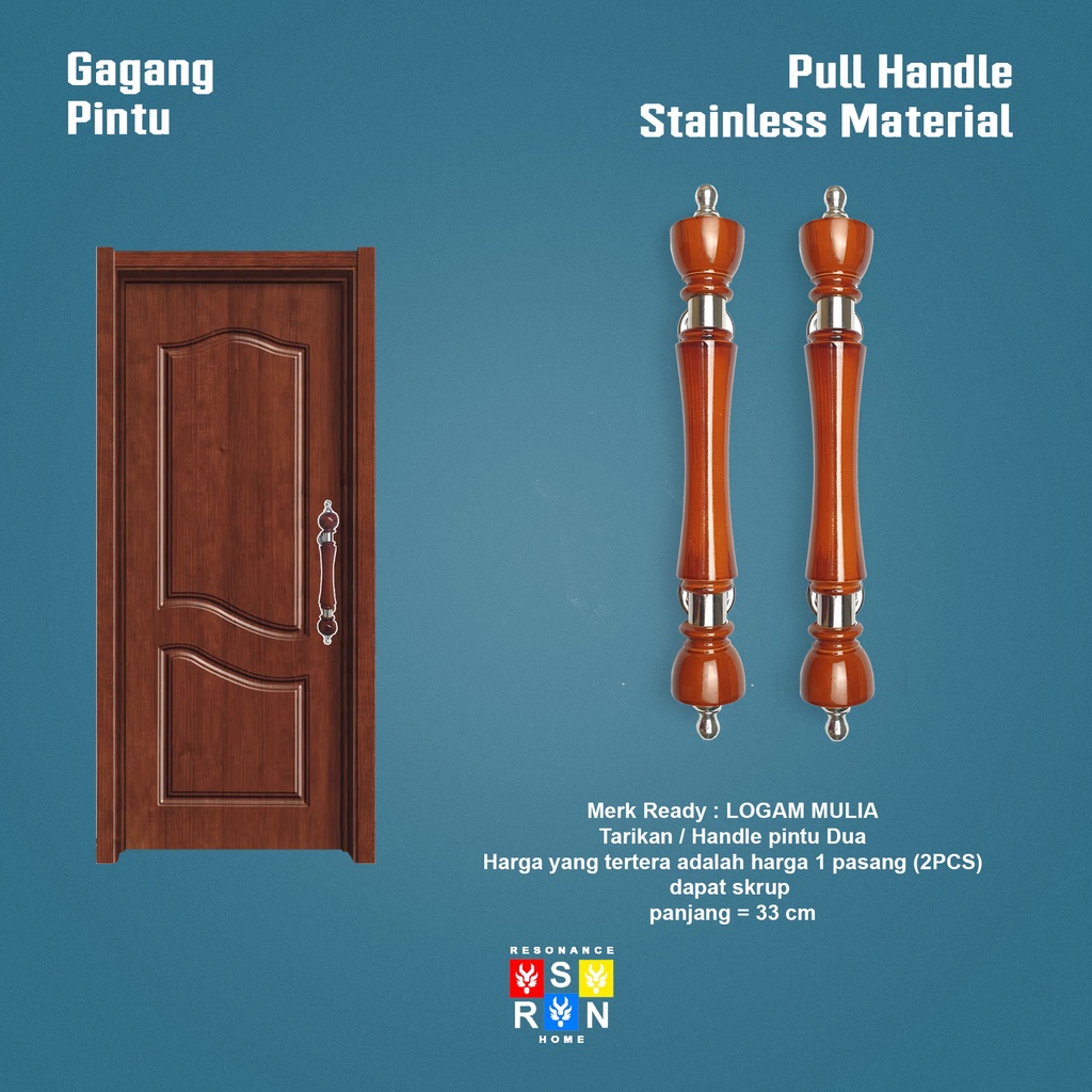 Pull Handle Pintu Rumah 33cm / Tarikan Dua Gagang Resonance Home