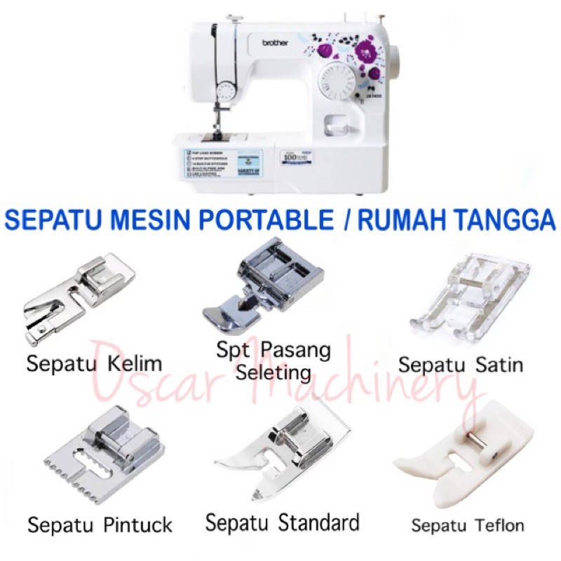 Sepatu Mesin Portable Rumah Tangga Janome Butterfly Singer