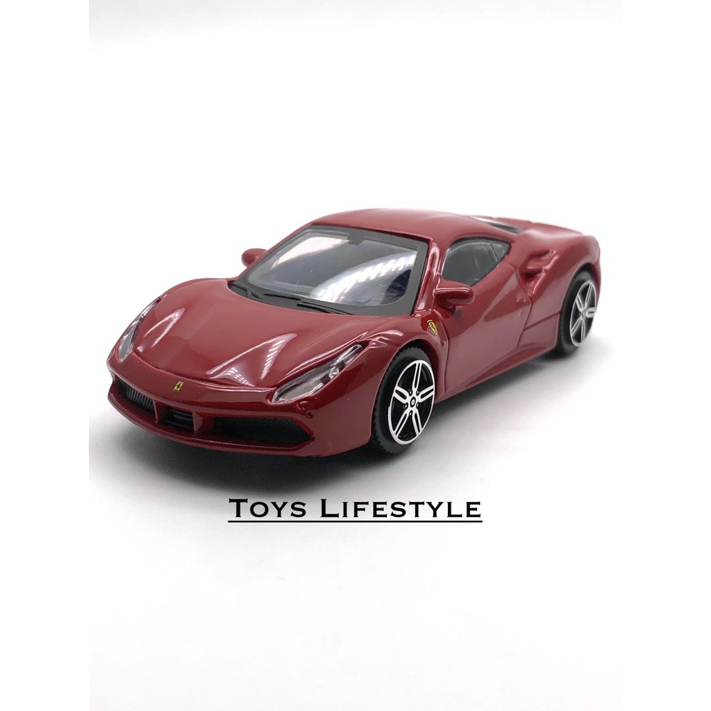 Bburago Diecast - Ferrari 488 GTB Skala 1:43 (Ferrari Series)