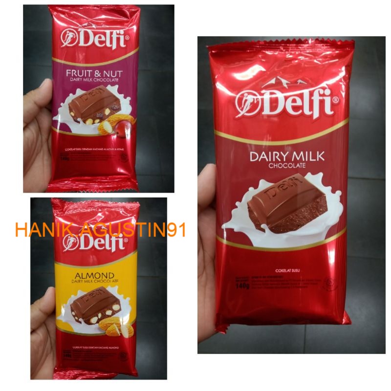 

COKELAT DELFI Dairy Milk 140GR SS91