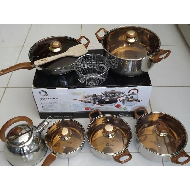 OXONE Eco Cookware Set Panci Stainless Oxone OX-933 / Stainless Pan OX933
