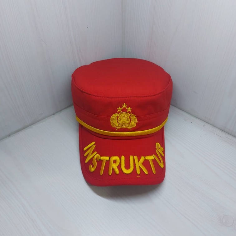 Topi Komando Pama/Perwira Merah Instruktur Ripstop