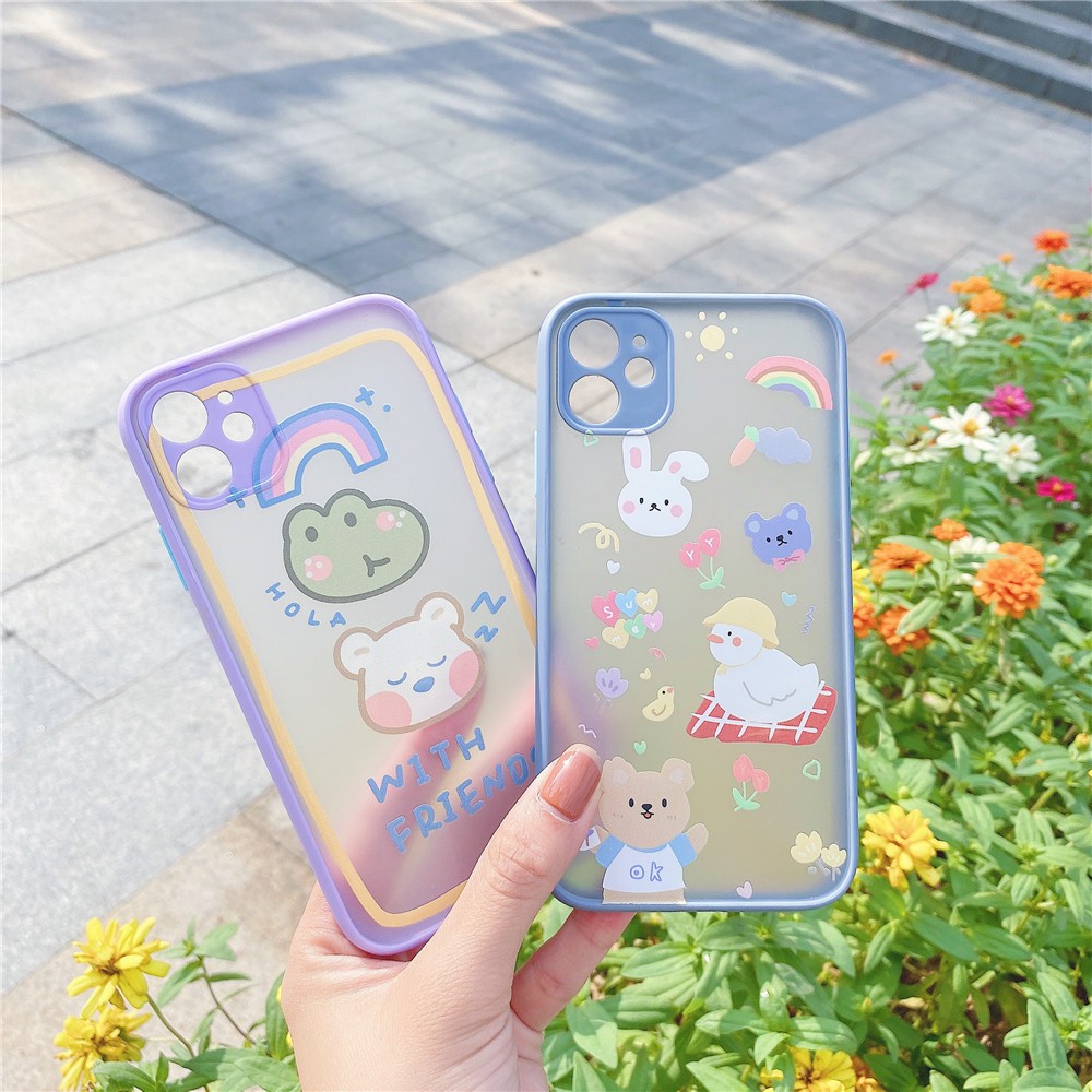Samsung A03S A02 A12 A02S A51 A71 A11 A50 A50S A20S A30S Animals Hard Plastic Phone Case