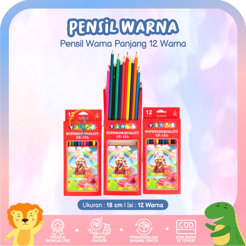 

Pensil Warna Panjang - 12 Warna