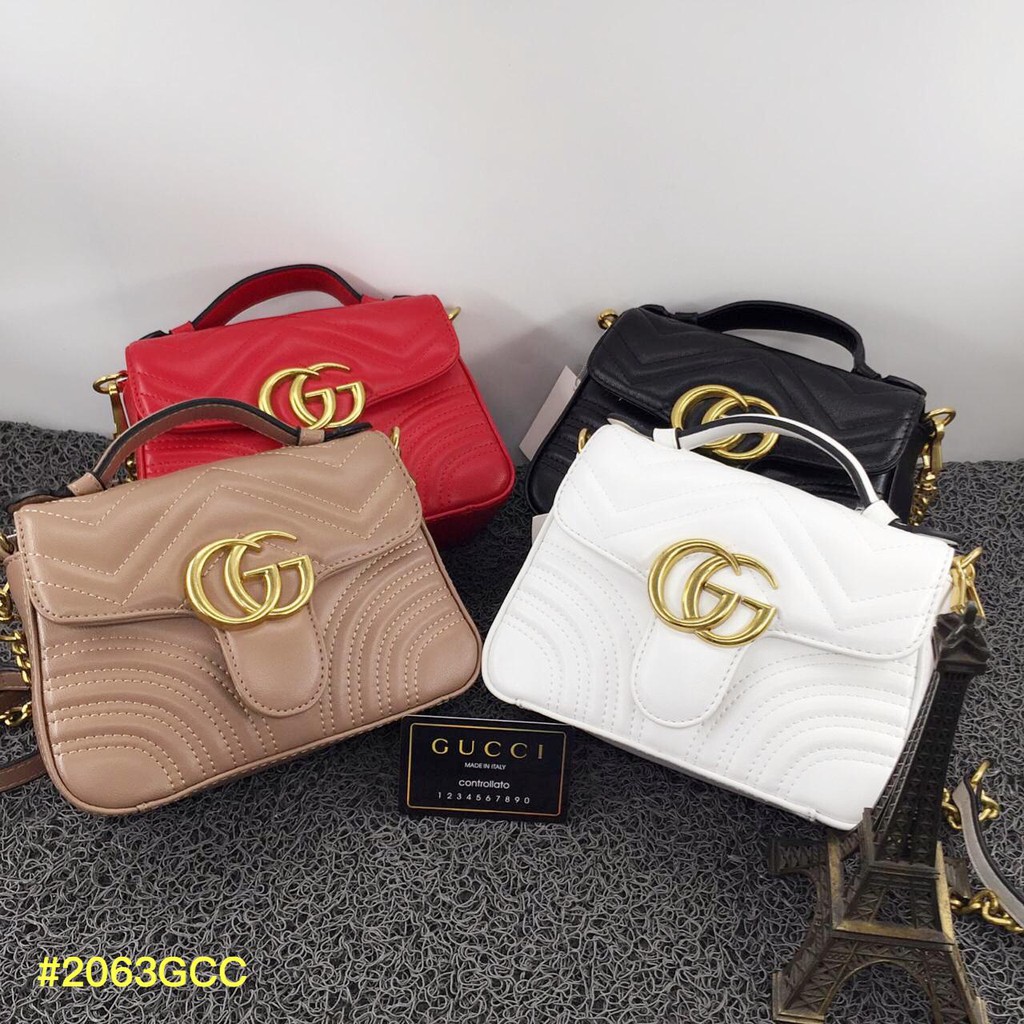Gucci Marmont Mini Top Handle 2063GCC - gucci marmont super mini - tas murah - pusatdagangtas