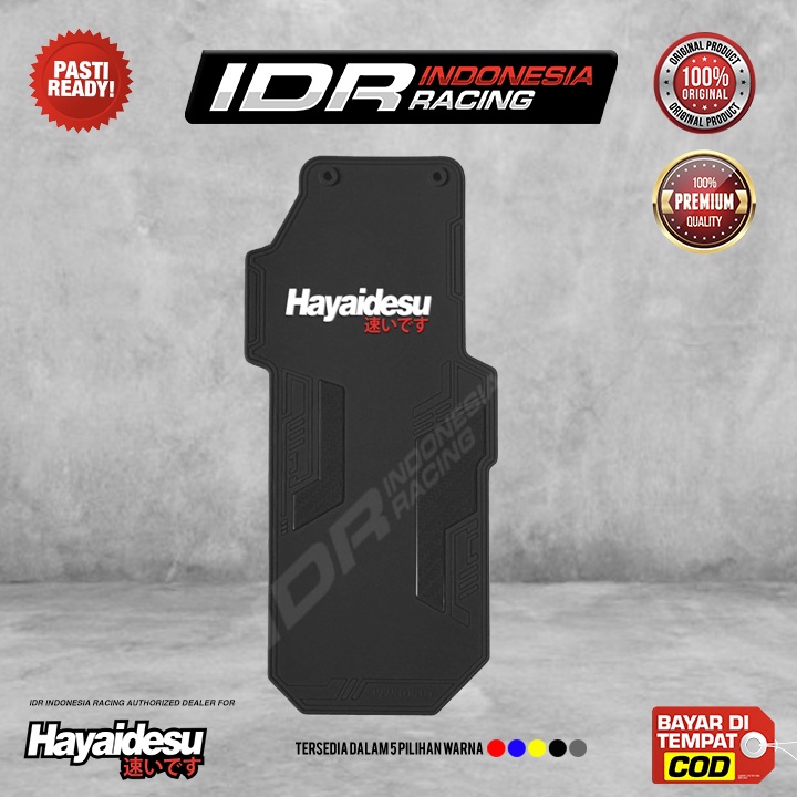 Hayaidesu Mudflap Honda CRF 150 L 250 Rally Mud Flap Guard Karet Penahan Lumpur Motor Premium