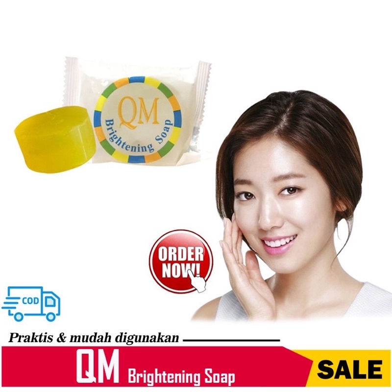 BEAUTY JAYA - Sabun QM Brightening Glowing Whitening Lightening / Sabun Pemutih Wajah Badan ORIGINAL BPOM