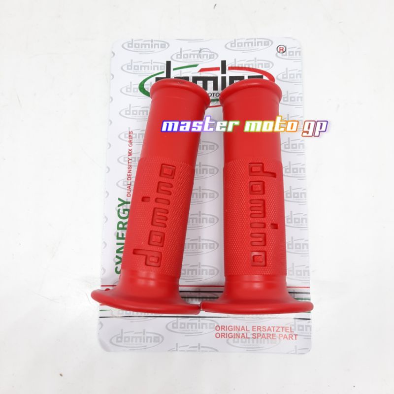 Grip karet Domino Racing Handgrip domino Hanfat Domino Grip Domino vespa Fino scoopy mio beat vario xeon genio Nmax aerox adv pcx Modifikasi mesin Pegangan gas