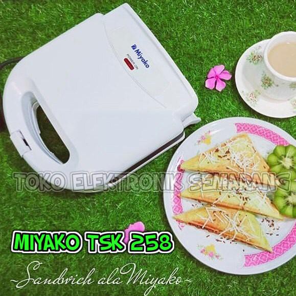 MIYAKO TSK 258  TOASTER PEMBUAT SANDWICH ALAT PEMANGGANG ROTI BAKAR TANGKUP MURAH