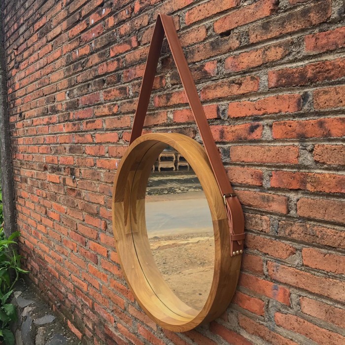 cermin bulat gantung diameter 60cm