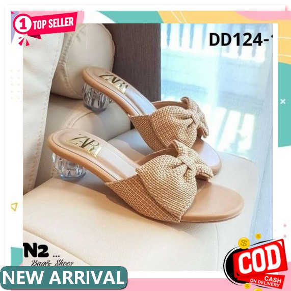 Sepatu Hils Wanita Mika Kaca High Heels Cantik Murah Casual Impor Heigh Hils Mika Bening Haihils Wan