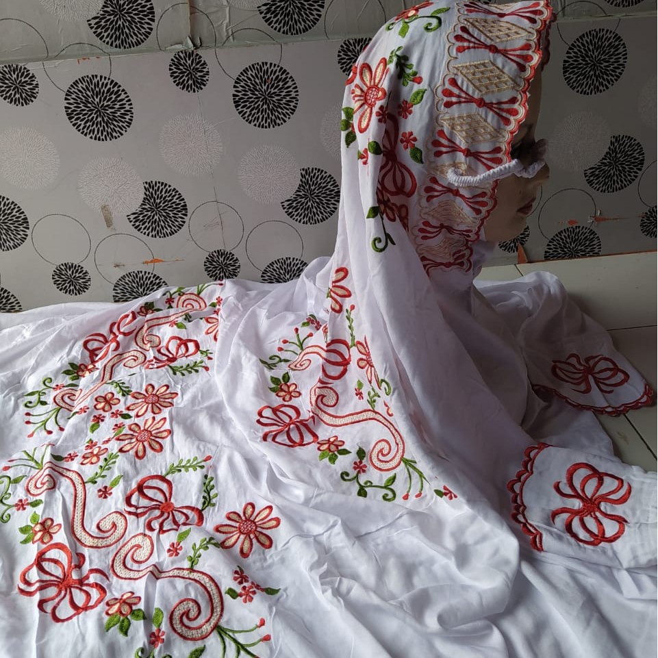 MUKENA TERUSAN DEWASA RAYON BORDIR