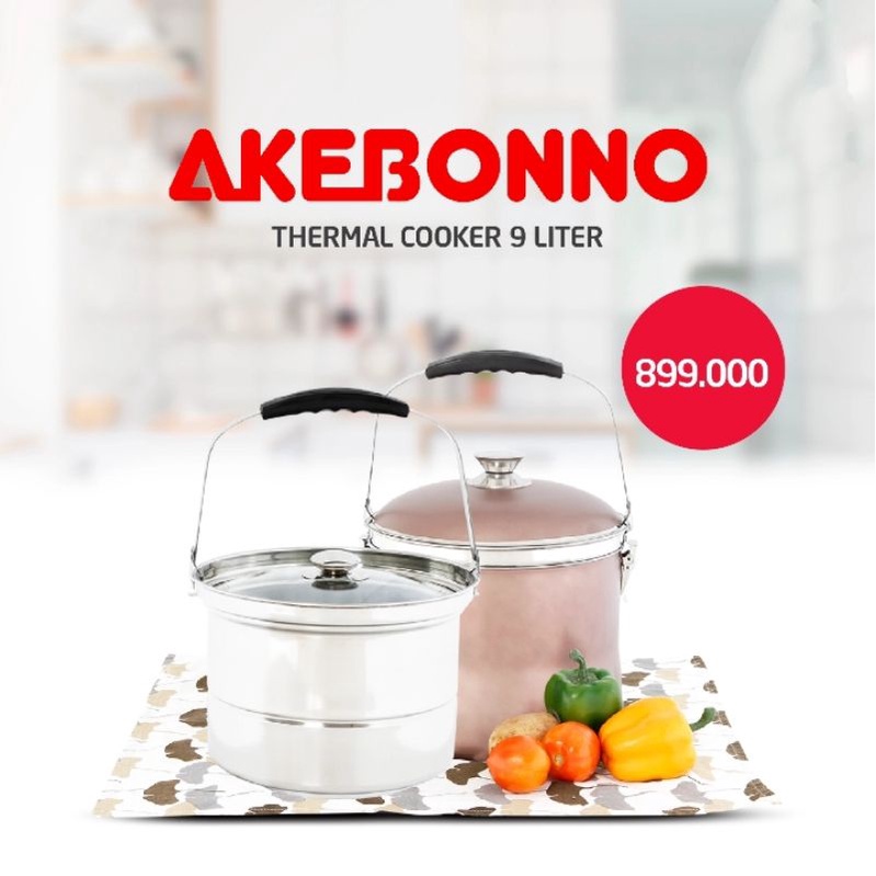 MAGIC POT / THERMO COOKER / THERMOPOT / THERMAL COOKER AKEBONO 9LITER