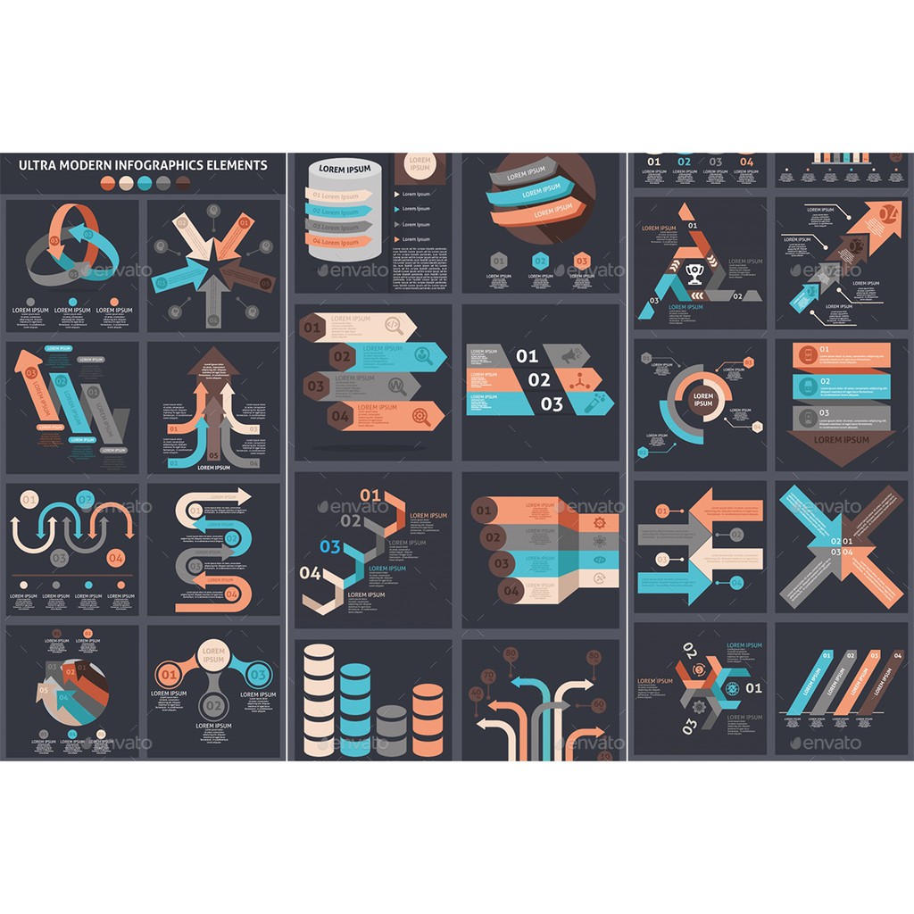 1000 Big Bundle Infographic Elements