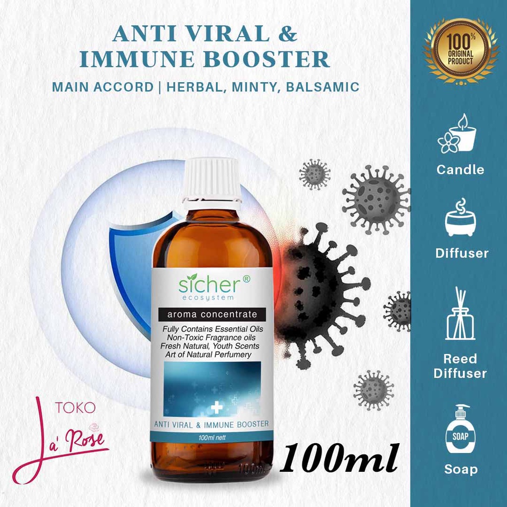 Aromaterapi Immune Booster Anti Viral Sicher Essential Oil Aromatherapy Anti Virus Daya Tahan Tubuh 100ml