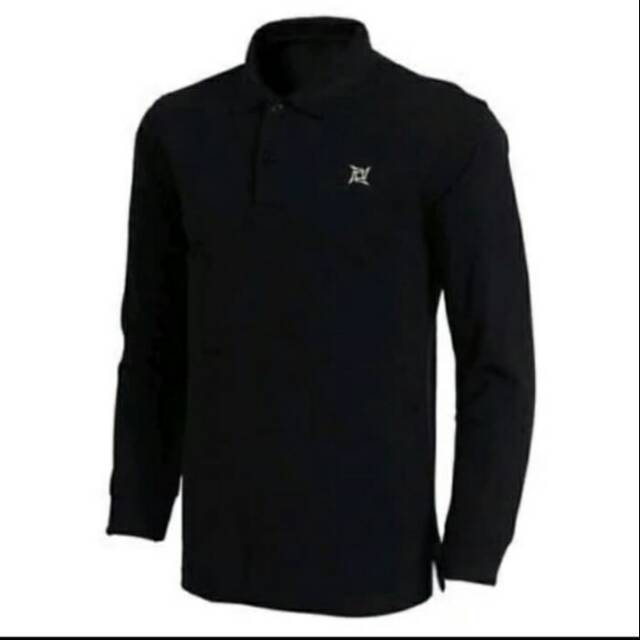 Kaos baju pria lengan panjang polo shirt kaos berkerah