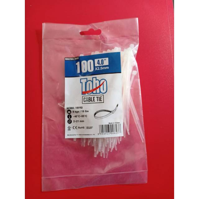 Cable tie 2.5 x 100 (tersedia warna putih dan hitam)