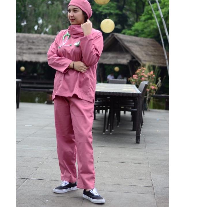Baju Oka Drill Terracotta,Oren Bata,Hijau Tosca , Hijau stabilo,,